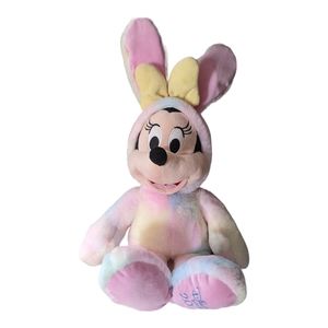 18” Minnie Mouse Plush Easter Bunny Tie Dye Disney Store 2020